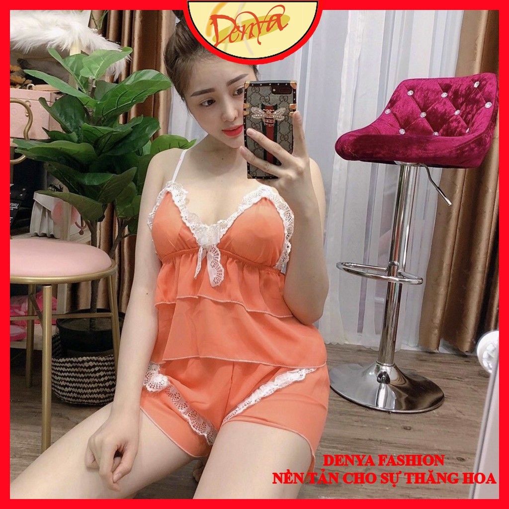 Đồ ngủ gợi cảm ⭐️ FREE SHIP ⭐️ Đồ ngủ voan hai dây, áo xếp ly 2 tầng, MV11 | WebRaoVat - webraovat.net.vn