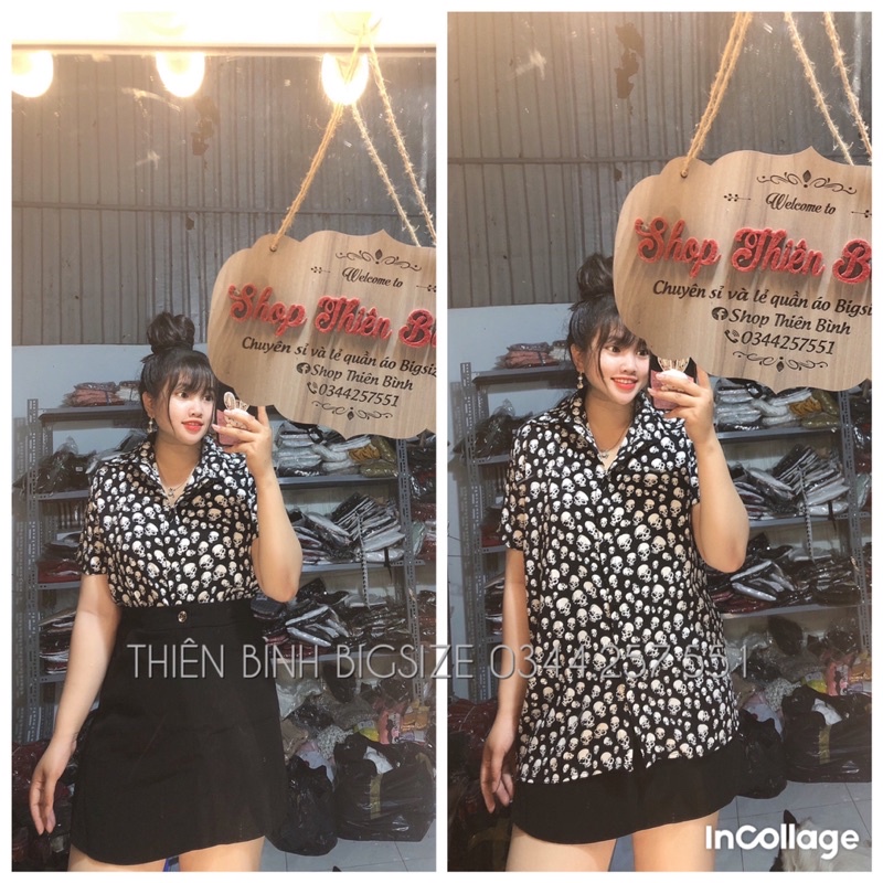 Áo Sơ Mi Đầu Lâu Bigsize