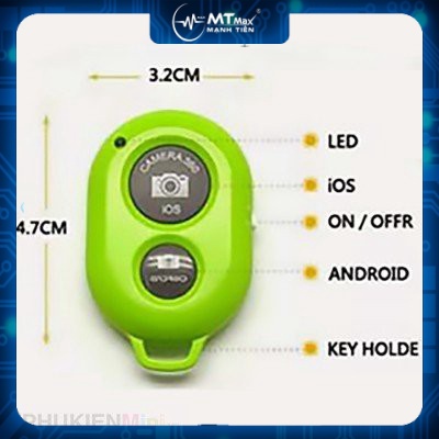 MT MAX Remote Điều khiển chụp ảnh không dây bluetooth từ xa cho điện thoại Shutter tiện lợi siêu bền đi du lịch dã ngoại