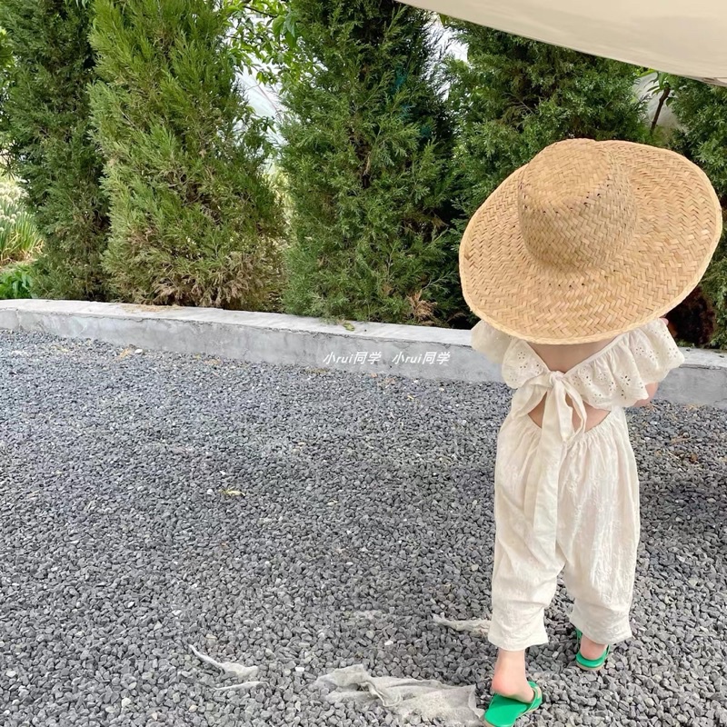 JUMPSUIT HỞ LƯNG HÀN QUỐC CHO BÉ GÁI