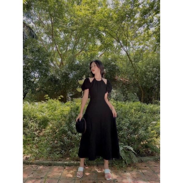 ĐẦM TIỂU THƯ 2 MÀU | BigBuy360 - bigbuy360.vn