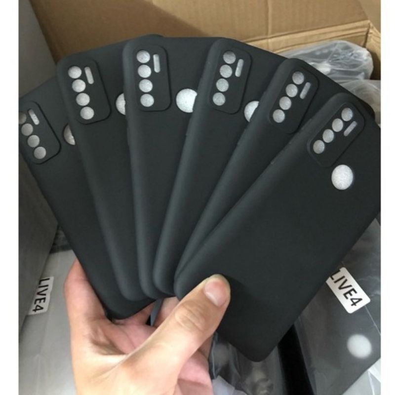 Vsmart Live 4_Ốp lưng dẻo nhám chống bám bẩn ( Đen )