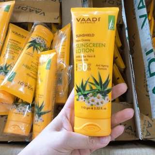 Kem Chống Nắng Bảo Vệ Hoàn Hảo Sunscreen Lotion SPF50 Vaadi Ấn Độ 110ml chính hãng