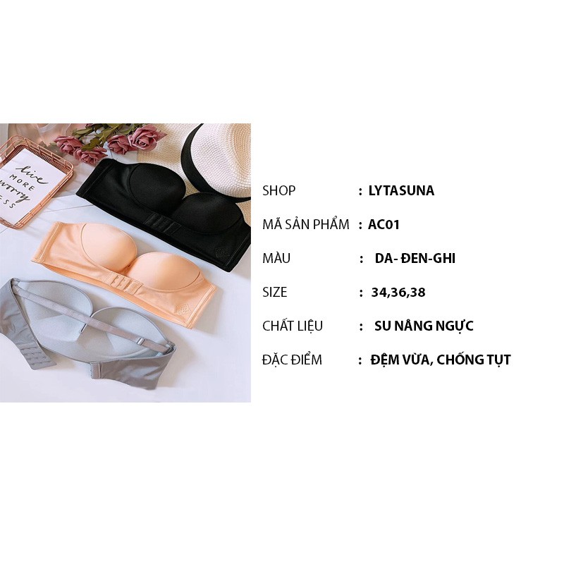 AC01 Áo lót cúp ngực ĐẨY NGỰC đệm vừa CHỐNG TỤT hàng SIÊU HOT | BigBuy360 - bigbuy360.vn