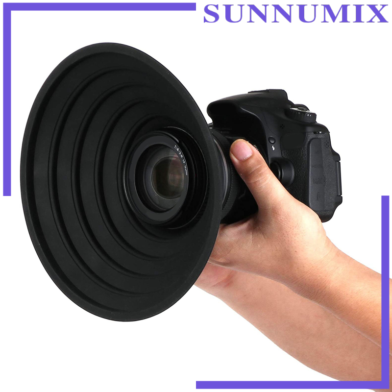 [SUNNIMIX]Camera Lens Hoods Sun Shade Shield Lens Protetor Lens Hoods