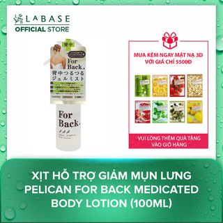 Xịt Hỗ Trợ Giảm Mụn Lưng Pelican For Back Medicated Body Lotion (100ml)