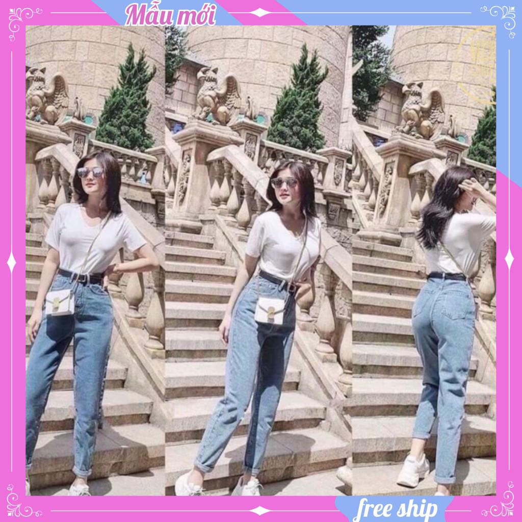 Quần baggy xanh trơn 💖FREESHIP💖 Quần jeans baggy trơn cá tính AD11 SUNNY