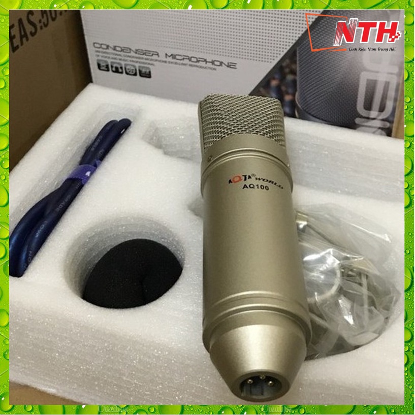 Mic Thu Âm Karaoke Livestream AQ100 Siêu Hay, Cực Rẻ, Chất Lượng