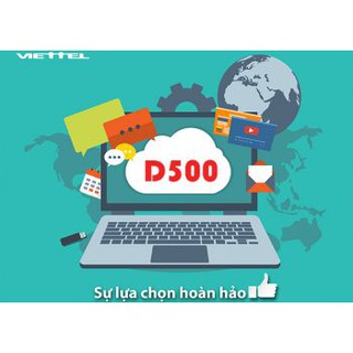 Sim 4G viettel - trọn gói 6 tháng không mất phí - D500