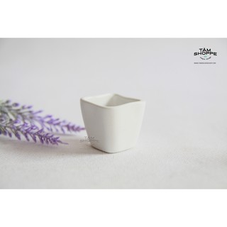 CHẬU GỐM NHÍ MÀU TRẮNG SỐ 09 (NHIỀU KIỂU)
