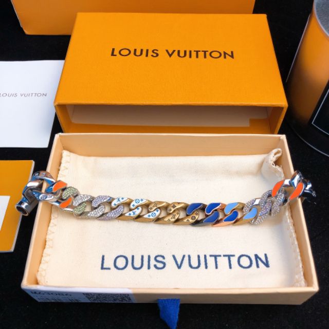 Louis Vuitton Necklace Chain Links Patches Metallic Multicolor in Metal  with Metallic Multicolor-tone - US