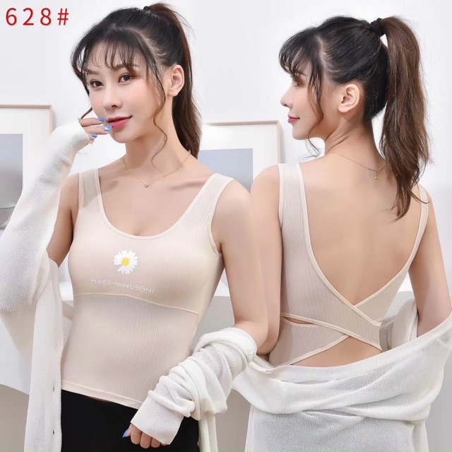 BRA HOA CÚC DÁNG DÀI HỞ LƯNG MS628