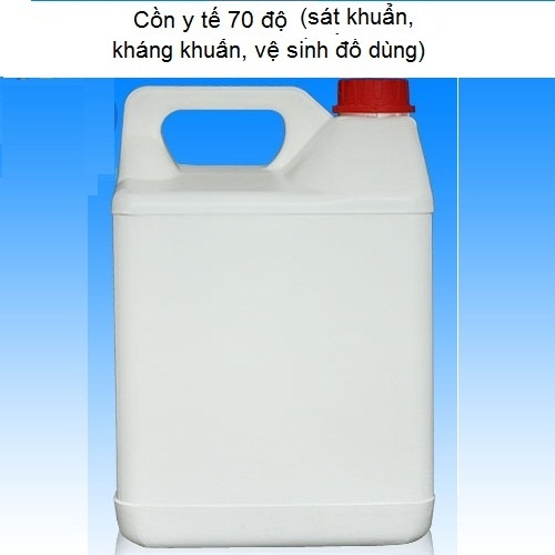 Cồn y tế 70 độ rửa tay sát khuẩn, kháng khuẩn, vệ sinh đồ dùng