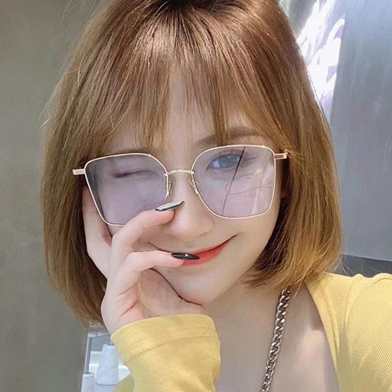 Kính Mát Thời Trang Hàn Quốc Chống Tia UV Gọng Lớn 2022 Cho Nữ