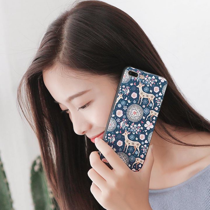 Ốp iphone hình hươu ốp cho iphone 7 8 plus 6 6s x xs xr xs max a01k