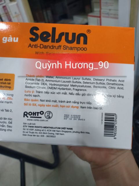 Dầu gội SELSUN hộp 60 gói chống gàu hiệu quả