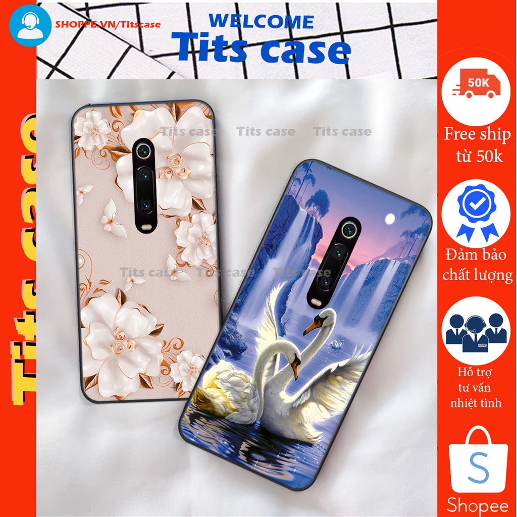 Ốp lưng  Xiaomi MI 9T / MI 9T PRO / K20  / K 20 PRO in hình thiên nga,hoa may mắn, đặc sắc ĐỘC - LẠ - BỀN