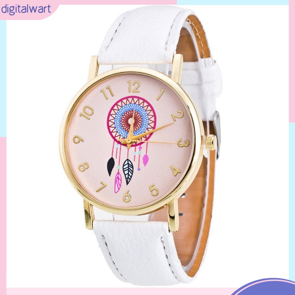 Đồng Hồ Geneva Dây Giả Da Thời Trang Cho Nữ