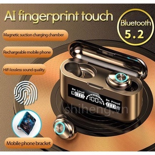 Cao cấp tai nghe không dây f9 Bluetooth TWS 5.2 Không Dây Mini Âm Thanh Nổi Có Mic 2000mAh