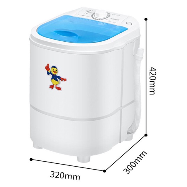 Máy Giặt Mini Tiện Lợi Kèm Lồng Vắt Và Lõi Giặt Giày