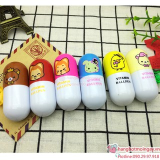 Combo 2 bút bi hình viên thuốc hoạt hình cute N415