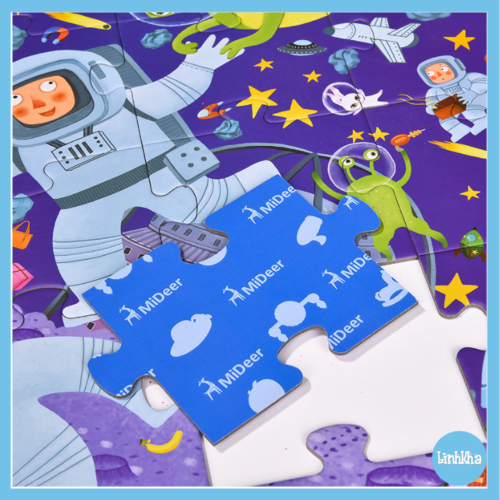 Đồ Chơi Ghép Hình Kèm Kính Lúp Cho Bé Nhập Vai Thám Tử Không Gian MD3007 - Mideer Puzzle - Detective In Space