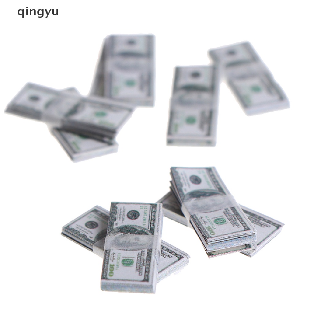 Bộ 15 Tờ Tiền Giấy Mini Tỉ Lệ 1: 12 Dùng Trang Trí Nhà Búp Bê