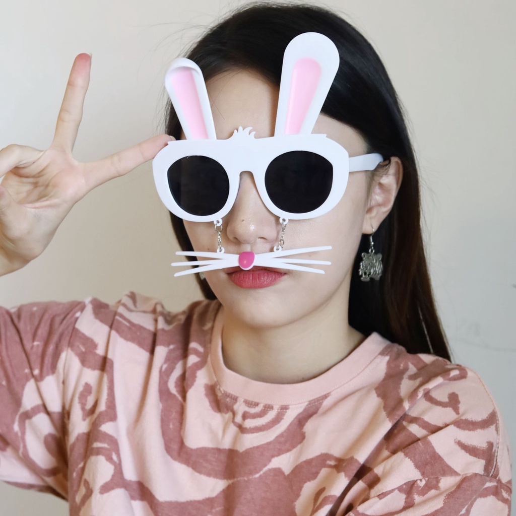 Kính Mát Nữ Hình Thỏ Dễ Thương