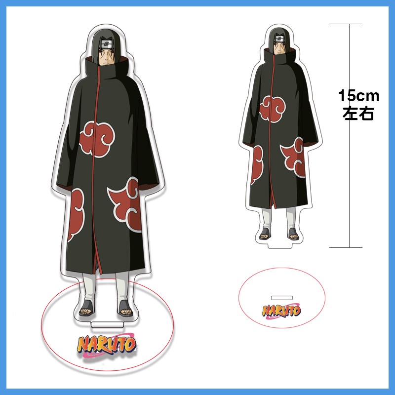 NARUTO Action Figurines Standee Uchiha Sasuke Haruno Sakura Hatake Kakashi 15cm Large Desk Stand