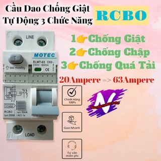 Cb chống giật MOTEC , cầu dao chống giật tự động motec