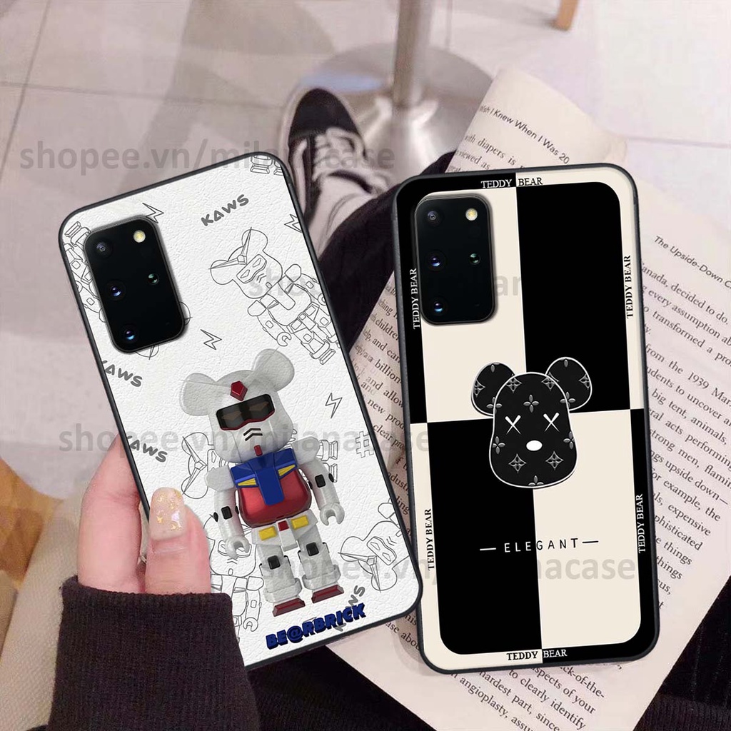 Ốp Samsung S20 / S20 Plus / S20+ gấu be@rBrick gấu Teddy Kaws siêu đẹp, phong cách, cá tính