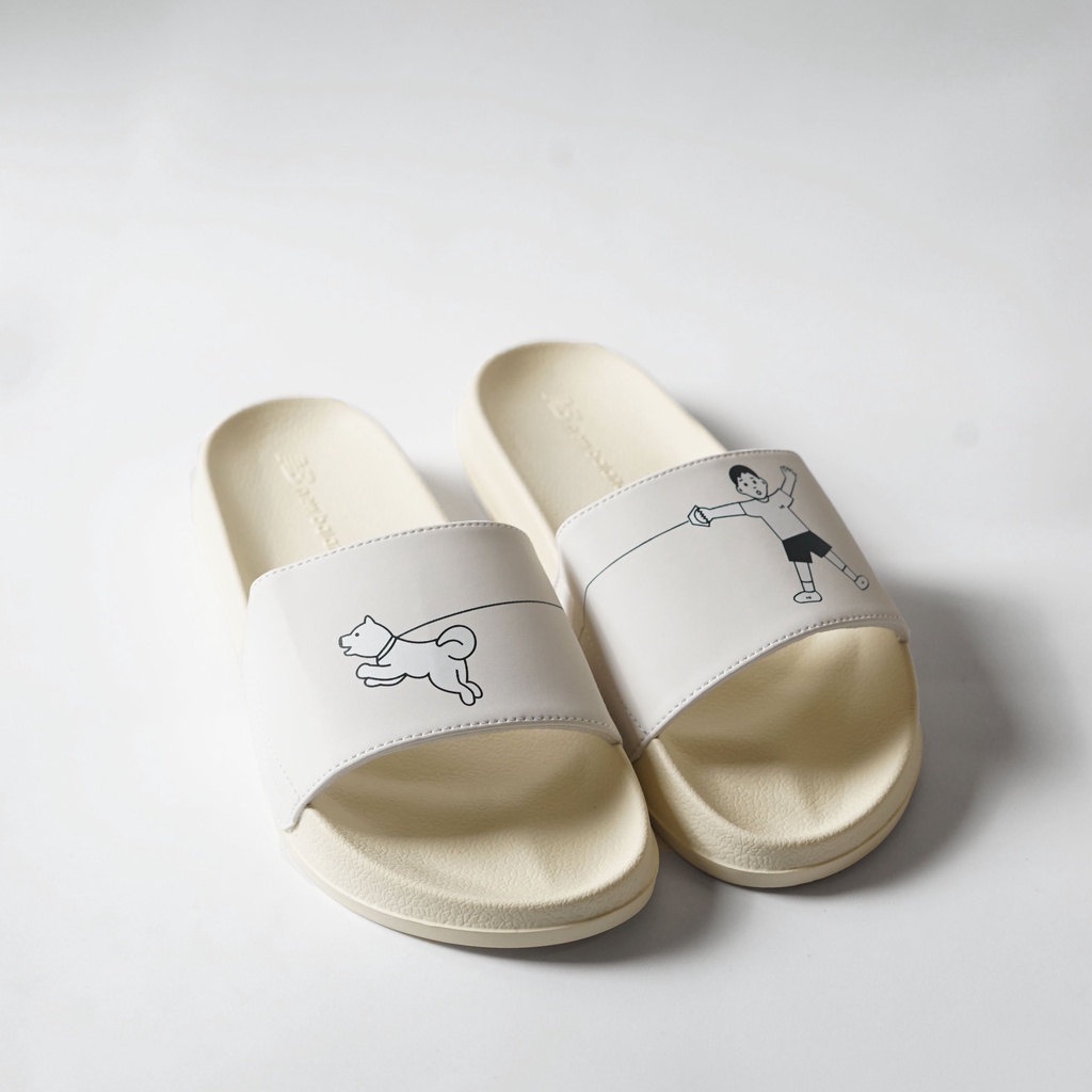 Dép nữ quai ngang New Balance x Noritake 1 ,mang êm chân, đế bền, chống trơn trượt ,BH 1 năm, BGHOUSE