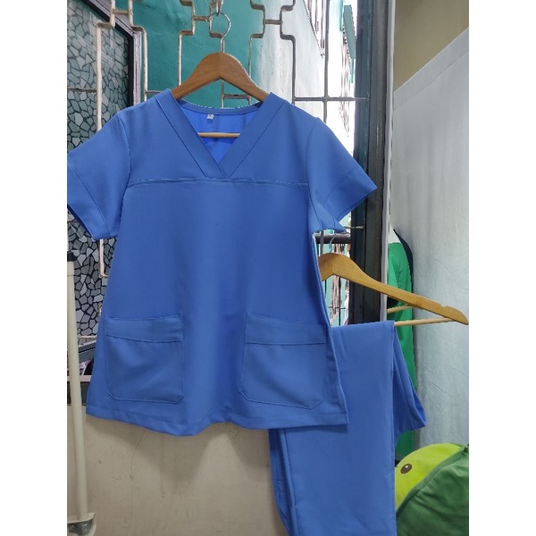 Đồng phục Spa / Y tế màu xanh lam