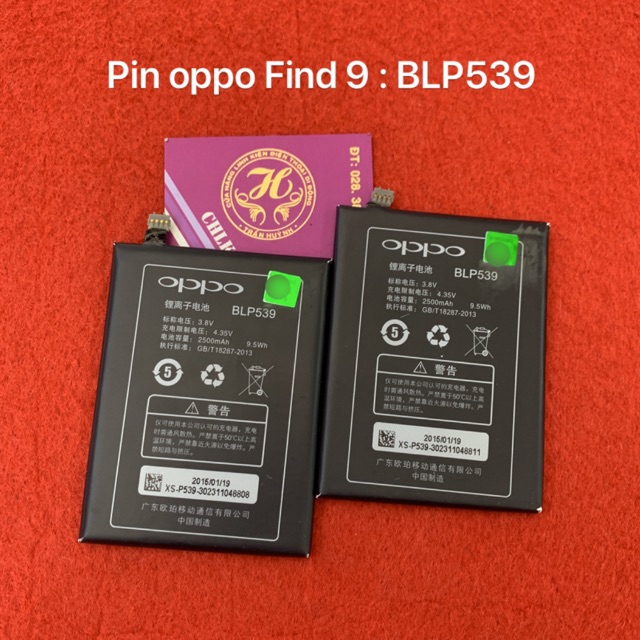 Pin oppo Find 9 : BLP539 zin-mới 100%