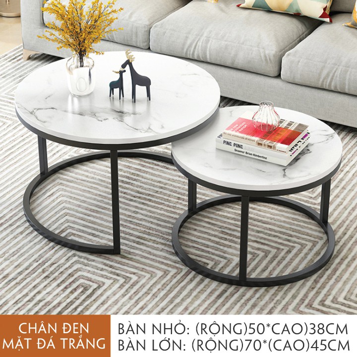 Bàn Trà Đôi Sofa, Bàn Trà Tròn Đẹp - Bền - Thông Minh, Bàn Trà Phòng Khách Mặt Gỗ Giá Tốt