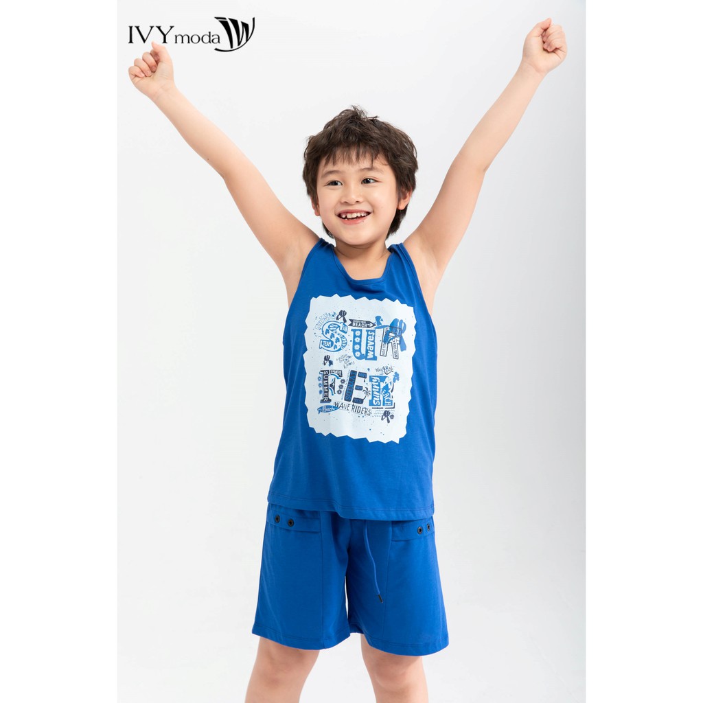 Áo thun (kèm quần) kid boy IVY moda MS 56K1223
