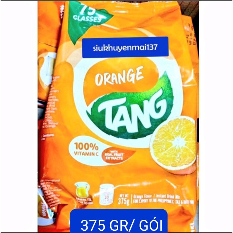 gói 375 gr bột cam tang Thái Lan