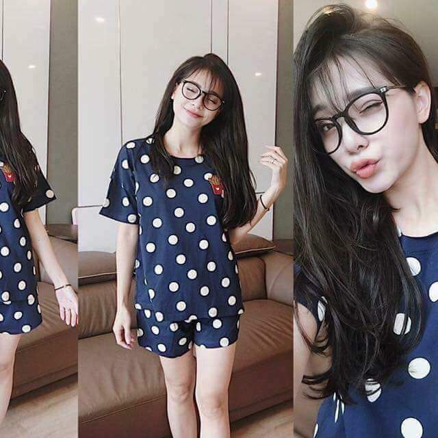 Bộ cotton chấm bi