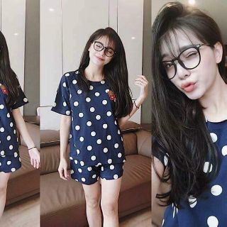 Bộ cotton chấm bi