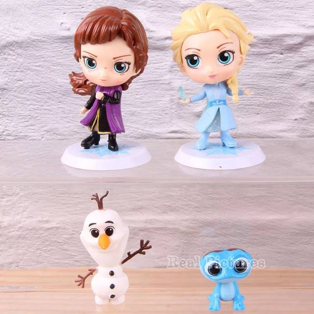 Bộ 4 Mô Hình Nhân Vật Công Chúa Elsa Trong Phim Frozen Chibi