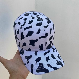 Mũ Lưỡi Trai Bò Sữa ❤️Nón Kết Hoạ Tiết Trắng Đen Phong Cách Unisex Nam Nữ