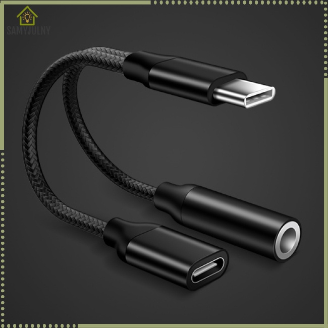 Đầu Chuyển Đổi Từ Giác Cắm Tai Nghe 3.5MM Sang Giác Cắm Type C Cho Điện Thoại