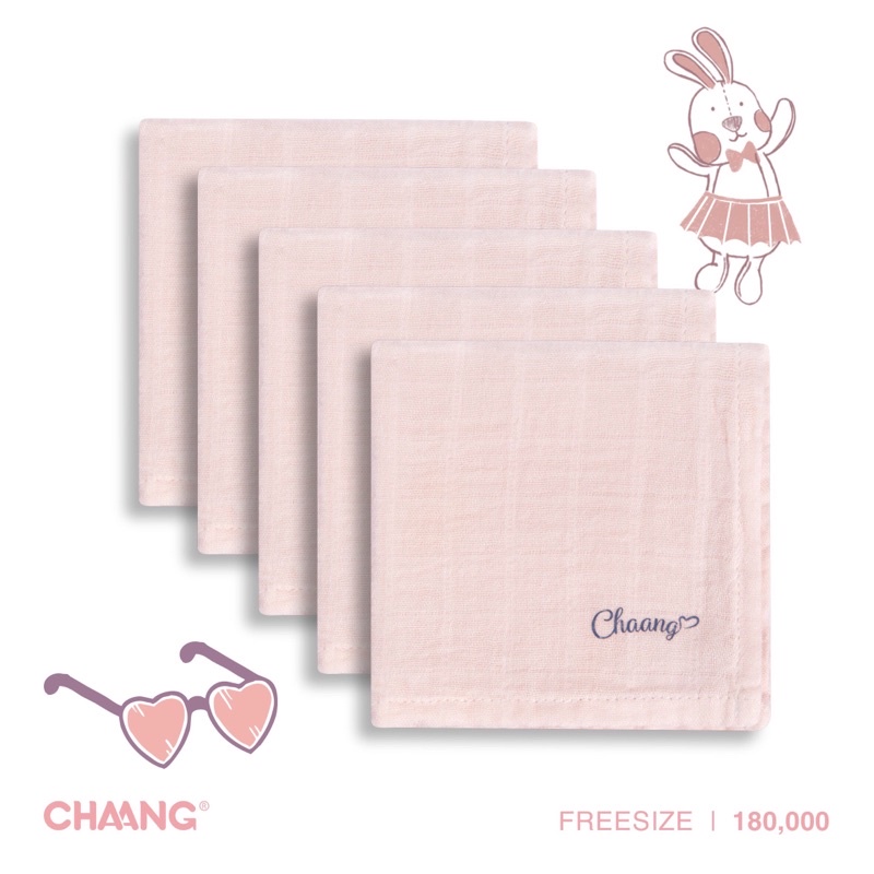 Chaang set khăn sữa xô 5 chiếc cho bé sơ sinh Active SS2022D03