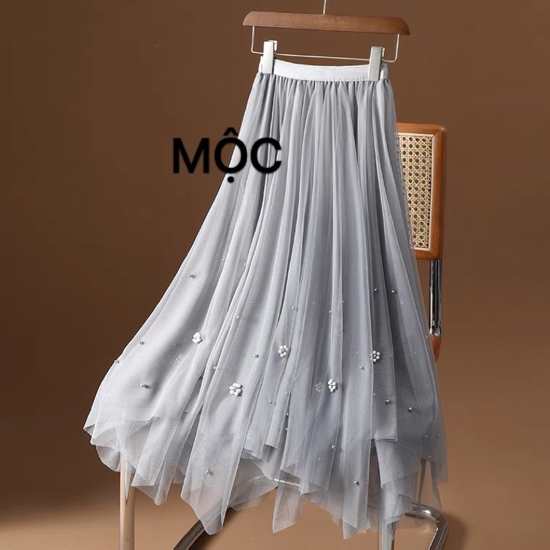 Chân váy voan quảng châu
