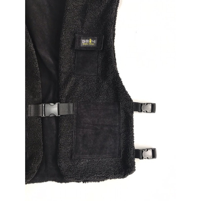 áo nam giảm Áo Gile Vest unisex DrimVEST-Giáp Đen Kaki (Bảo hành 1 đổi 1)(Design and handmade by Drimwe)