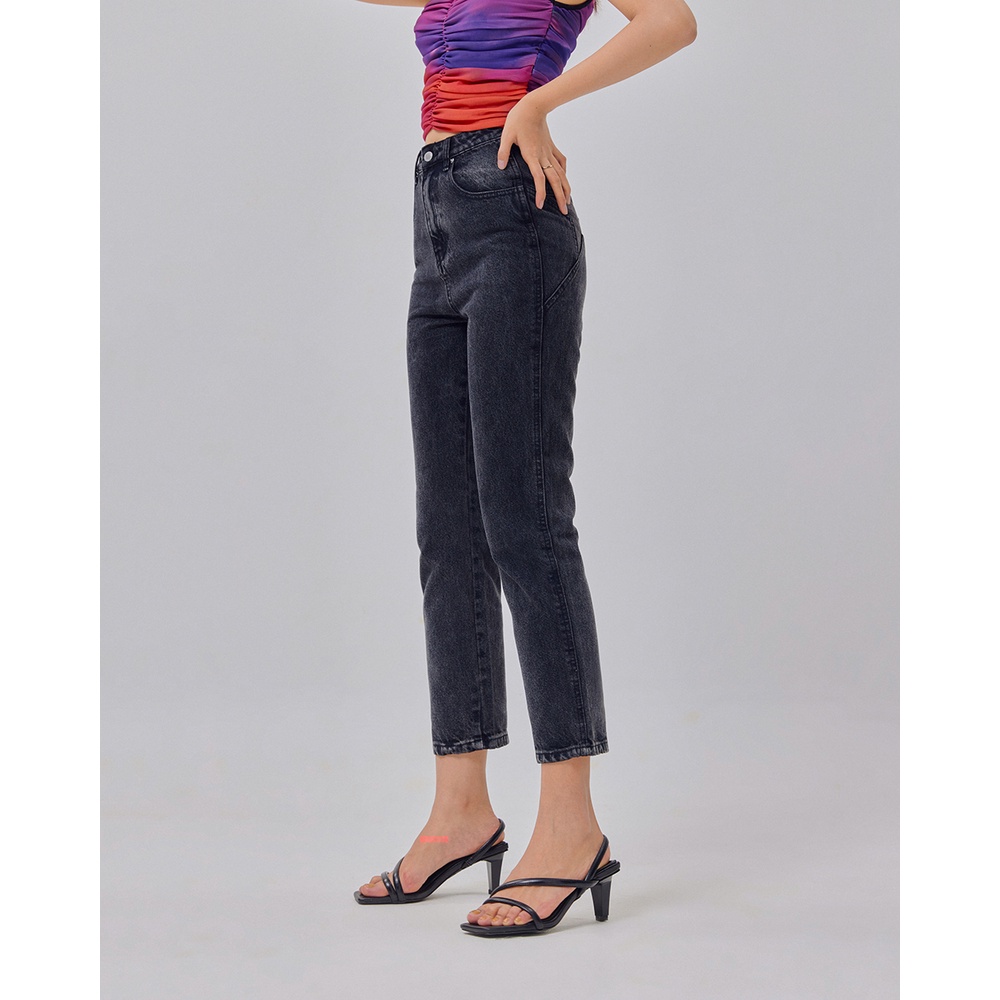 Quần jeans SheByShj màu đen họa tiết ngôi sao - Black Kyla Jeans