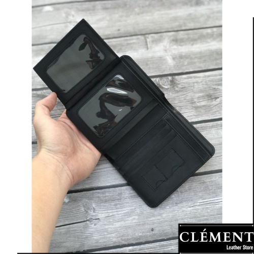 Ví da nam cao cấp, bóp ví nam da bò thật Clément – CM026 - BH 12 tháng - Full box