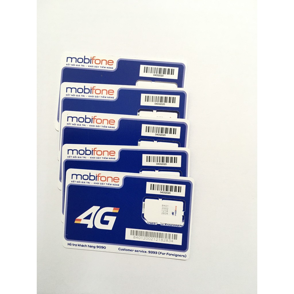 Sim Trắng 4G MobiFone