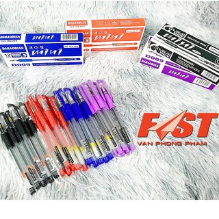 Bút Bi Nước Văn Phòng Đủ Màu, Bút Gel Nước Mini Ngòi 0.5mm