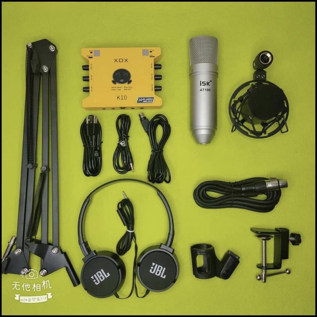 ComBo Hát Karaoke Thu Âm Online AT100-Chính Hàng + Sound card XOX K10 Bản ky niệm